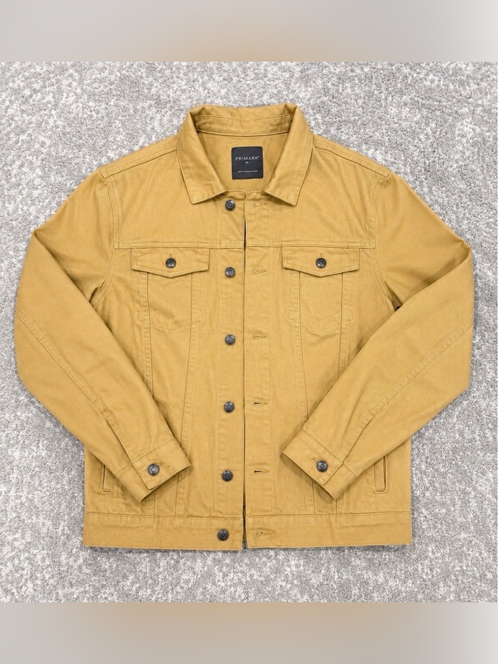 Primark Mustard Yellow Denim Trucker Jacket Men’s Medium